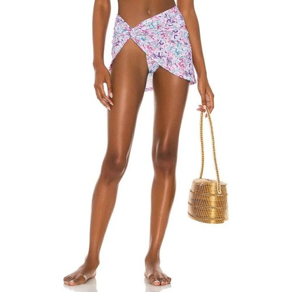 NWT Revolve x VDM Kylie Dragons Knot Swim Cover Up Skirt Medium‎